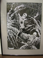 Enrique Alcatena Spider-Man vs Clayface Commission Comic Art